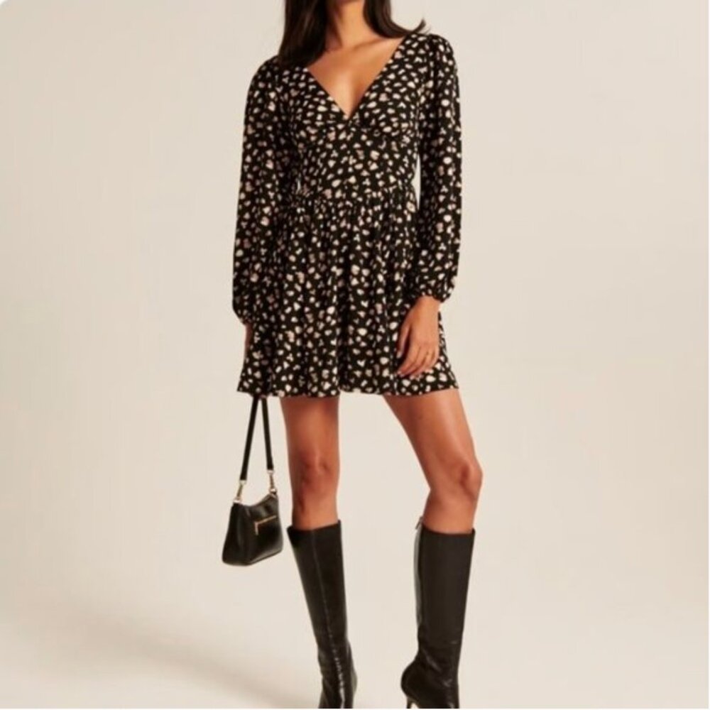 Abercrombie Long-Sleeve Corset Mini Dress | XS | EUC